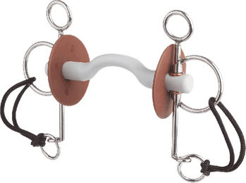 Beris Pelham Lang Zungenbogenstange Soft 18 mm Stangengebiss 120 mm Weiß Kunststoff – Bild 1 von 1