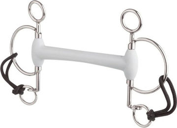 Produktbild von beris Pelham Olivenkopfstange Lang SOFT Weiß 140 mm