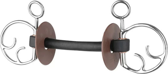 Produktbild von Beris Pure Gebiss für Pferde extra sanft in Silber und Schwarz