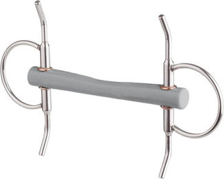 Beris Schenkeltrense Comfortstange Soft 18 mm Stangengebiss 120 mm Grau – Bild 1 von 1