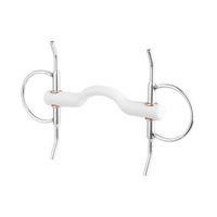 Produktbild von Beris Schenkeltrense mit Zungenbogenstange 14 cm Grau Weiß