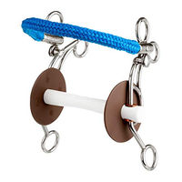 Produktbild von Beris Tandem Gebiss mit Comfortstange aus Stoff in Blau 13 cm
