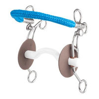 Produktbild von Beris Tandem Gebiss mit Zungenbogenstange Blau 13 cm