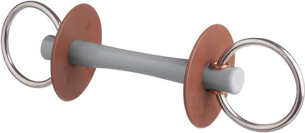Beris Wassertrense Comfortstange Dünn Soft mit 15 mm Stange und 6 cm Ring in Grau – Bild 1 von 1
