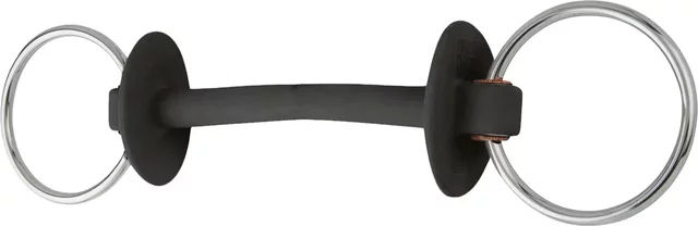 Beris Wassertrense Prime Gebiss für Pferde aus Kunststoff extra soft Schwarz 120 mm – Bild 1 von 3