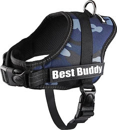 Produktbild von Best Buddy Pluto Hundegeschirr Blau Camouflage XS 40-55cm