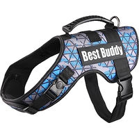 Produktbild von Best Buddy Uranus Hundegeschirr Blau Camouflage Grid XL 80-115cm
