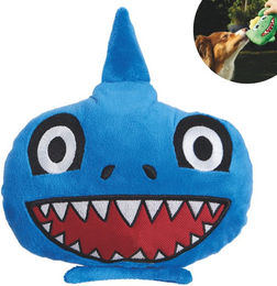 Produktbild von Best Direct Interaktives Plüsch Hundespielzeug Chuckle Chums Kauspielzeug Blau