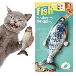 Best Direct® Magic Fish Katzenspielzeug mit Katzenminze aus Polyester und Baumwolle – Bild 1 von 13