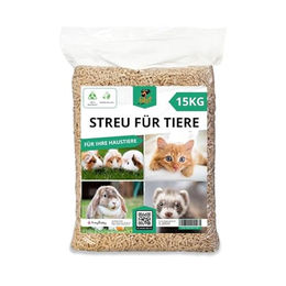 Best for Home Bio Holzstreu Pellets für Katzen Kaninchen Meerschweinchen und Hühner - 15 kg – Bild 1 von 7