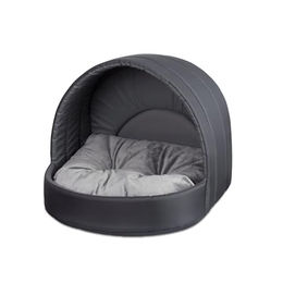 Best for Pets Kuschelhöhle Hundebett und Katzenbett für kleine Hunde mit abnehmbarem Kissen und PVC-Bezug 62x52 cm – Bild 1 von 5