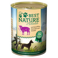 Produktbild von Best Nature Adult Hundefutter Nassfutter Lamm Stückchen in Sauce Getreidefrei 400g - 6 x 400 g