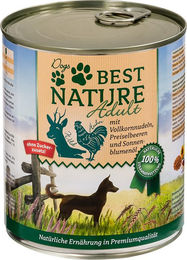Produktbild von Best Nature Dog Adult Hundefutter Stückchen in Sauce Wild Huhn 6 x 800 g getreidefrei glutenfrei sensitive - 12 x 800 g