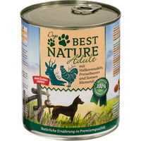 Produktbild von Best Nature Dog Adult Hundefutter Stückchen in Sauce Wild Huhn 6 x 800 g getreidefrei glutenfrei sensitive - 12 x 800 g