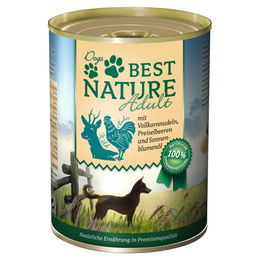 Best Nature Hundefutter Adult Nassfutter Wild Huhn Nudeln Sensitive ohne Zucker 12 x 400 g - 12 x 400 g – Bild 1 von 3
