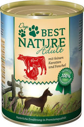 Produktbild von Best Nature Hundefutter Adult Stückchen in Sauce Rind Lamm Kaninchen Huhn 6 x 400 g - 6 x 400 g