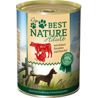 Produktbild von Best Nature Hundefutter Adult Stückchen in Sauce Rind Lamm Kaninchen Huhn 6 x 400 g - 6 x 400 g