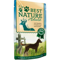 Produktbild von Best Nature Hundefutter Adult Wild mit Nudeln Stückchen in Sauce 12 x 150 g - 12 x 150 g