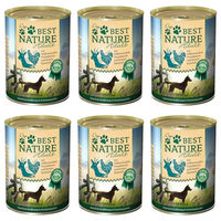 Produktbild von Best Nature Hundefutter Nassfutter Adult Wild und Huhn mit Nudeln 6x 400g mit hohem Fleischanteil und ohne Zucker