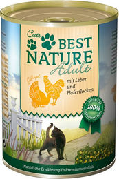 Produktbild von Best Nature Katzenfutter Adult Geflügel 6 x 400 g Dose getreidefrei und glutenfrei - 6 x 400 g