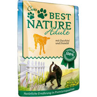 Produktbild von Best Nature Katzenfutter Adult Kalb mit Zucchini und Distelöl getreidefrei 16 x 85 g - 16 x 85 g