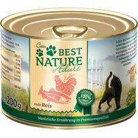 Produktbild von Best Nature Katzenfutter Adult Lachs Huhn Reis getreidefrei glutenfrei 6 x 200 g - 6 x 200 g