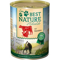 Produktbild von Best Nature Katzenfutter Adult Rind Pute mit Karotten getreidefrei und glutenfrei 6 x 400 g - 6 x 400 g
