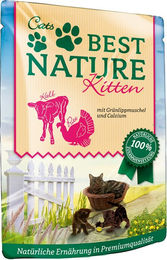 Produktbild von Best Nature Kitten Nassfutter Pute und Kalb Getreidefrei 32 x 85 g - 32 x 85 g