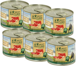Best Nature Nassfutter für Katzen Adult Rind und Pute 6x 200g – Bild 1 von 4