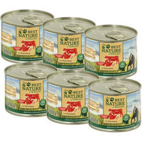 Produktbild von Best Nature Nassfutter für Katzen Adult Rind und Pute 6x 200g