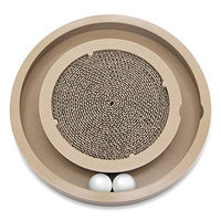 Produktbild von Best Pet Supplies Kratzmatte aus Wellpappe mit interaktiven Spinnbällen für Katzen