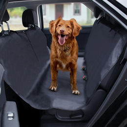 Bestlivings Autoschondecke für Hunde aus Kunstleder in Schwarz 137x147cm – Bild 1 von 7