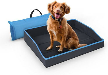 Bestlivings Faltbares Haustierbett für Hunde und Katzen aus Polyester in Blau Grösse S – Bild 1 von 11