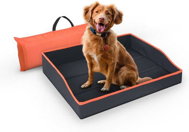 Bestlivings Faltbares Haustierbett für Hunde und Katzen aus Polyester in Orange Grösse S – Bild 1 von 11