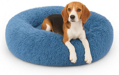 Bestlivings Fluffy Hundebett und Katzenkissen aus Polyester rund rutschfest – Bild 1 von 12
