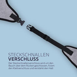 Produktbild von Bestlivings Hundebademantel aus Mikrofaser in Grau mit Klettverschluss Größe L