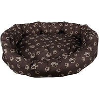 Produktbild von Bestlivings Hundebett und Katzenbett für mittelgroße Hunde und Katzen aus Polyester in Braun, abwischbar und kratzfest