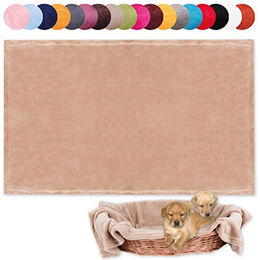 Bestlivings Hundedecke Kuscheldecke für Haustiere sandbeige Creme 90x140 cm – Bild 1 von 3