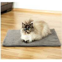 Produktbild von Bestlivings Selbstheizende Thermodecke aus Polyester für Hunde und Katzen in Grau