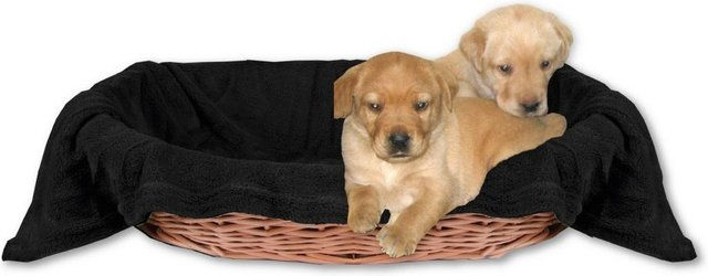 Bestlivings Tierdecke für Hunde und Katzen aus Polyester in Schwarz 60x80 cm - 60 cm – Bild 1 von 12
