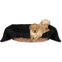 Produktbild von Bestlivings Tierdecke für Hunde und Katzen aus Polyester in Schwarz 60x80 cm - 60 cm