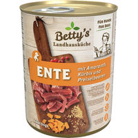 Produktbild von Betty's Landhausküche Hund Nassfutter Ente mit Amaranth Stückchen in Sauce Getreidefrei Adult 6 x 400 g - 6 x 400 g