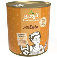Produktbild von Betty's Landhausküche Hund Nassfutter Ente Stückchen in Sauce 6 x 800g - 6 x 800 g