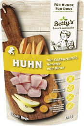 Betty's Landhausküche Hund Nassfutter Huhn mit Stückchen in Soße getreidefrei Adult 10 x 125 g - 10 x 125 g – Bild 1 von 3