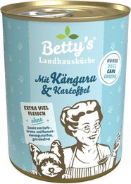 Betty's Landhausküche Hund Nassfutter Känguru mit Geflügel und Kartoffeln getreidefrei 6 x 400 g - 6 x 400 g – Bild 1 von 5