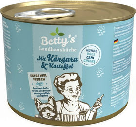Betty's Landhausküche Hund Nassfutter Känguru mit Geflügel und Kartoffeln Stückchen in Sauce 6 x 200 g - 6 x 200 g – Bild 1 von 4