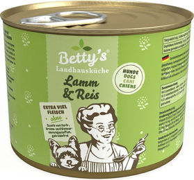 Betty's Landhausküche Hund Nassfutter Lamm mit Stückchen in Sauce 6 x 200 g - 6 x 200 g – Bild 1 von 6