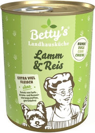 Betty's Landhausküche Hund Nassfutter Lamm & Reis mit hohem Fleischanteil Adult 6 x 400 g - 6 x 400 g – Bild 1 von 5