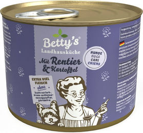 Betty's Landhausküche Hund Nassfutter Rentier mit Kartoffel Stückchen in Sauce 6 x 200 g - 6 x 200 g – Bild 1 von 4