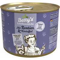 Produktbild von Betty's Landhausküche Hund Nassfutter Rentier mit Kartoffel Stückchen in Sauce 6 x 200 g - 6 x 200 g
